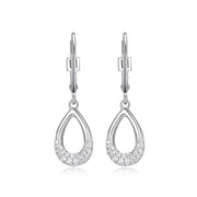 Elle Sterling Silver Caramel Pearl Drop Earrings