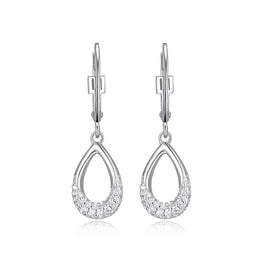 Elle Sterling Silver Caramel Pearl Drop Earrings