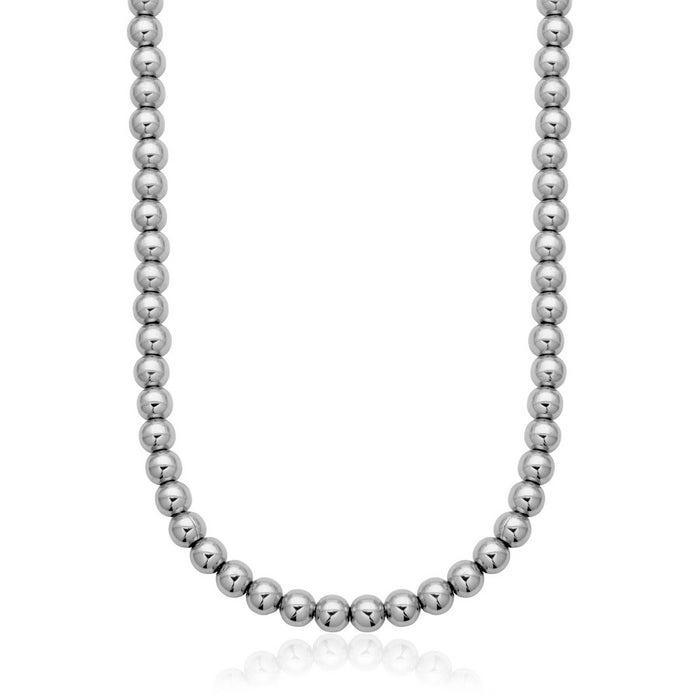 Steelx Stainless Steel 10MM Bead Necklace