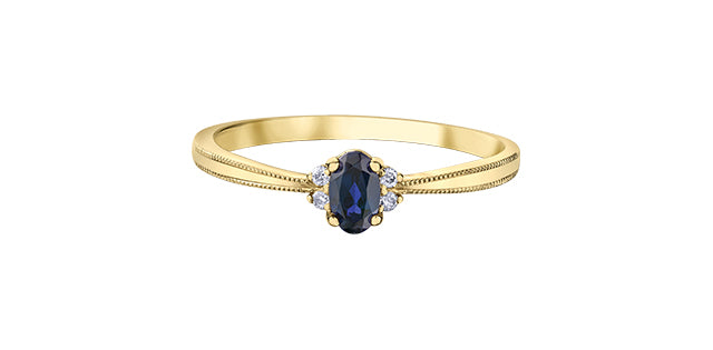 Yellow Gold & Sapphire Fashion Ring