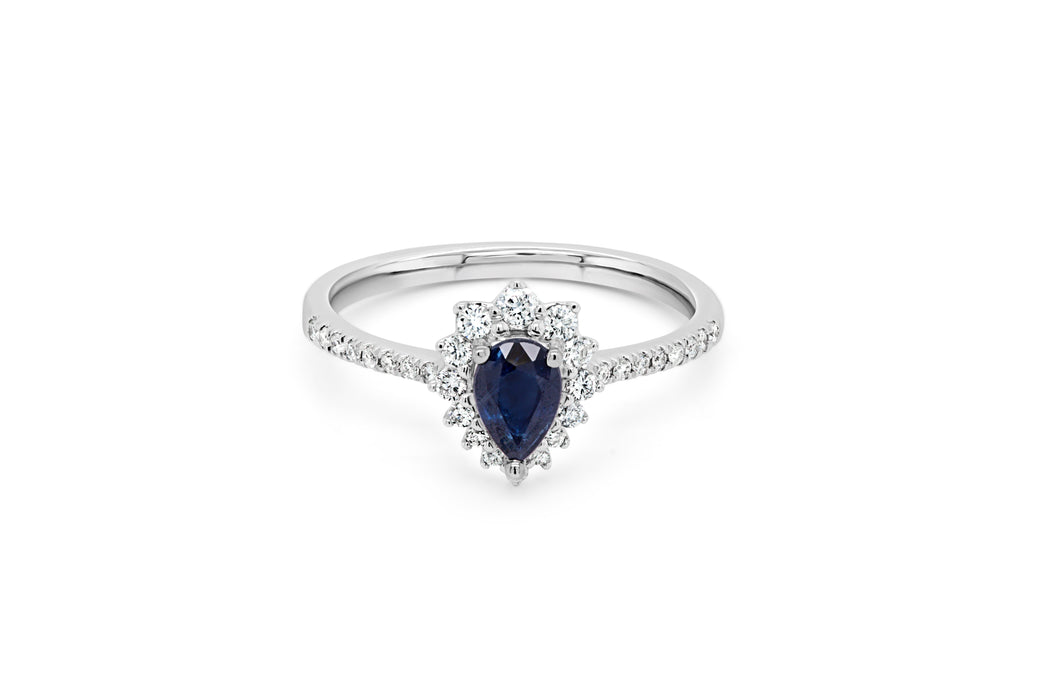 .26CT Diamond & Sapphire Halo Ring