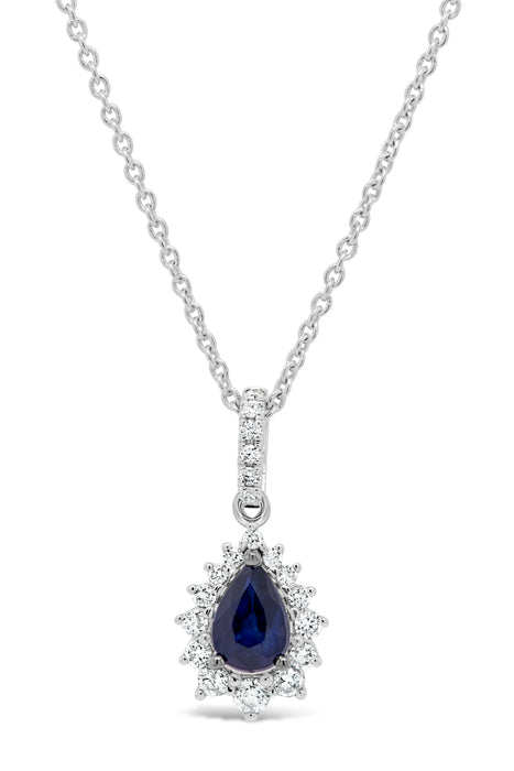 .22CT Diamond & Sapphire Necklace