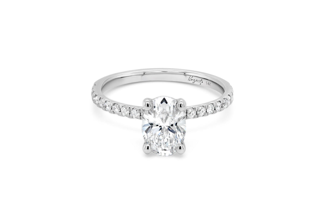 1.45CT T.D.W Lab Grown Oval Engagement Ring