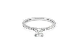 .75CT T.D.W Lab Grown Round Engagement Ring