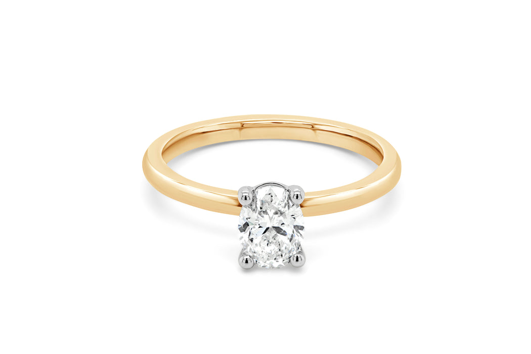 .73CT Oval Engagement Ring