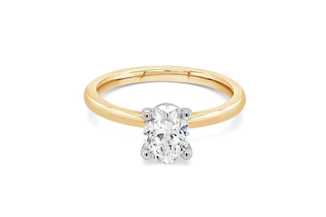 1.03CT Oval Engagement Ring