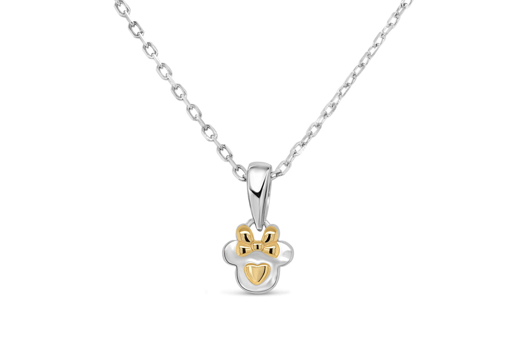 Heart Two Tone Minnie Necklace