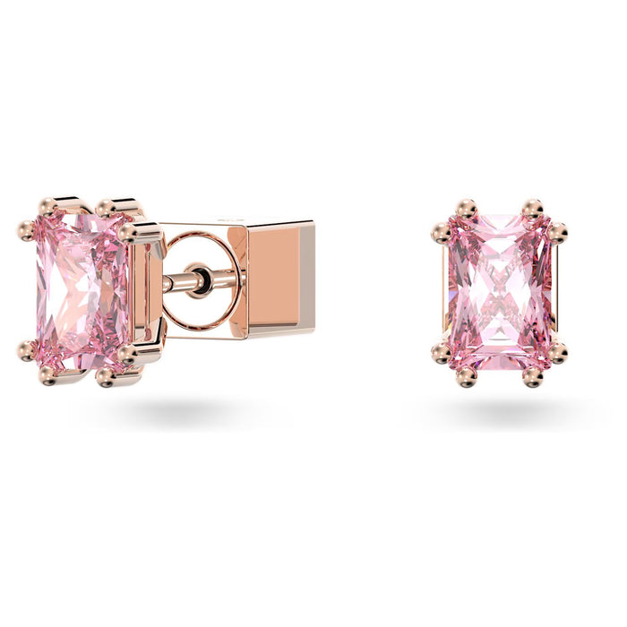 Swarovski Stilla Stud Earrings: Pink