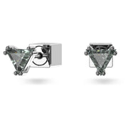Swarovski Stilla Stud Earrings: Grey