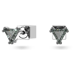 Swarovski Stilla Stud Earrings: Grey
