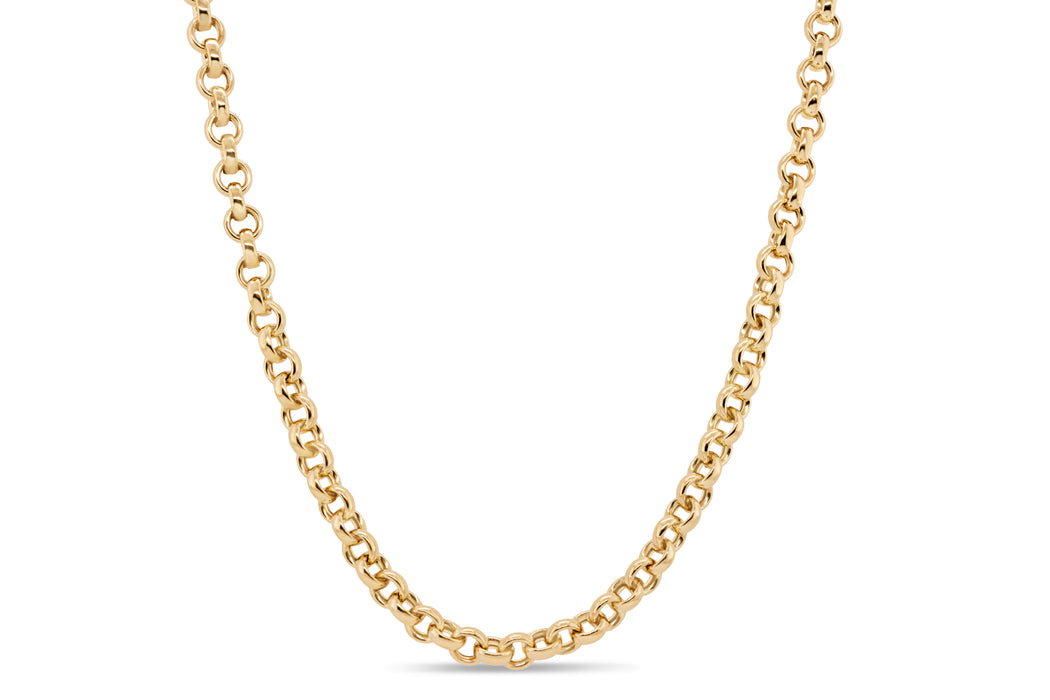 Yellow Gold Rolo Necklace