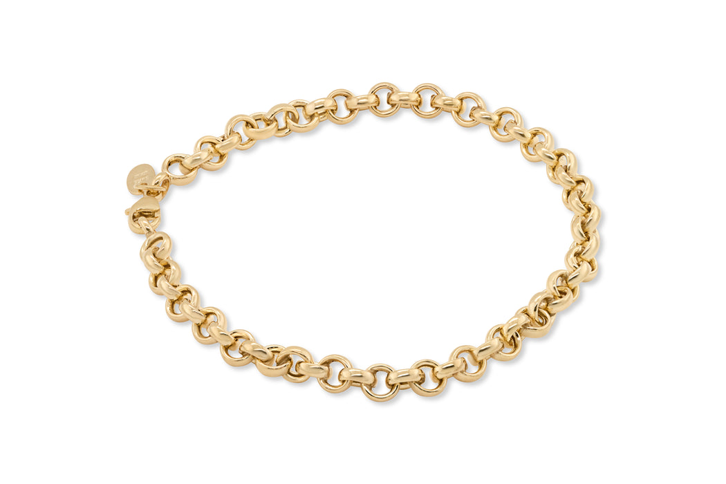 10KT Yellow Gold Rolo Chain Bracelet
