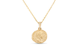 Yellow Gold Medallion Necklace