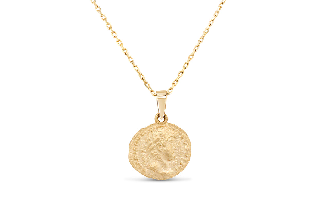 Yellow Gold Medallion Necklace