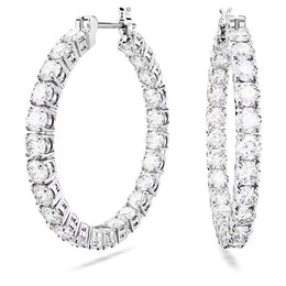 Swarovski Hoop Earrings: CZ