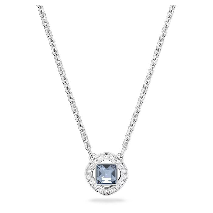 Angelic Necklace, Blue, Rhodium plated 5559381 - Jeffrey Jewelry