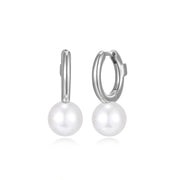 Elle Sterling Silver Pearl Earrings