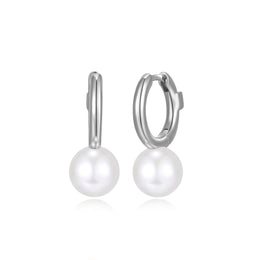 Elle Sterling Silver Pearl Earrings