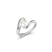 Elle Sterling Silver Pearl Ring