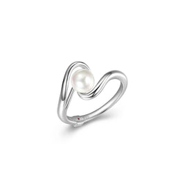 Elle Sterling Silver Pearl Ring