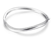 Elle Ocean Twist Sterling Silver Bangle Bracelet