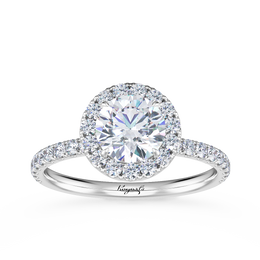 Halo Diamond Engagement Ring