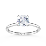 Petite Solitaire Engagement Ring