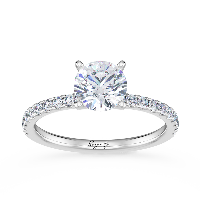 Petite diamond engagement ring online