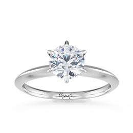 Knife Edge Solitaire Engagement Ring