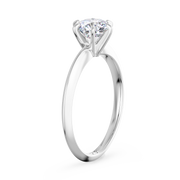 Knife Edge Solitaire Engagement Ring