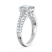 Split Shank Crossover Engagement Ring