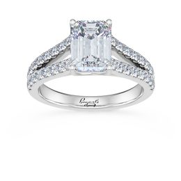 Split Shank Crossover Engagement Ring