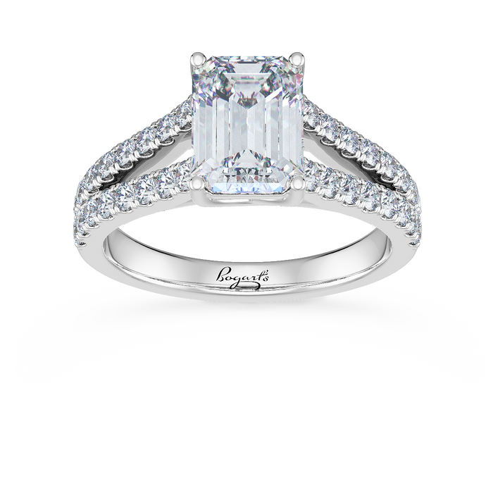 Round Double-Halo Split Shank Engagement Ring R1125W-SR | Z's Fine Jewelry  | Peoria, AZ