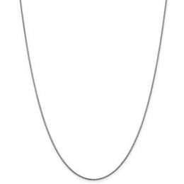 10KT White Gold 1mm Snake Chain
