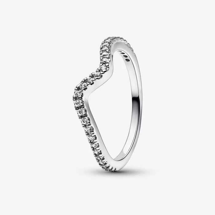 FINAL SALE - Pandora Sparkly Wave Ring