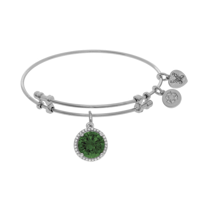 Angelica Brass Birthstone Charm Bracelet: May