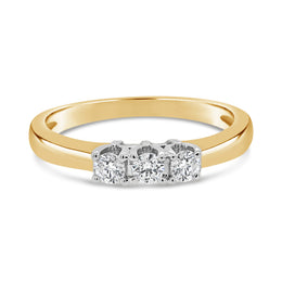 .25CT Bogart's Traditional Trinity Ring: Yellow Gold