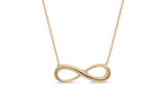 10KT Yellow Gold Polished Infinity Necklace