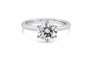1.50CT Round Natural Engagement Ring