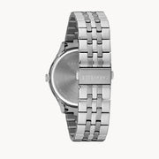 Caravelle Men's Black Dial Stainless Steel Dress Watch