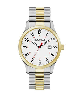 Caravelle Men's Watch: Two Tone