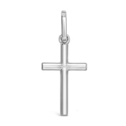 Classic Cross Pendant: White Gold