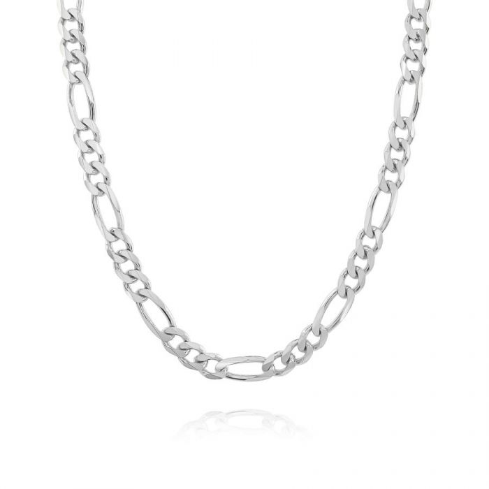 5.5mm Sterling Silver Flat Figaro Chain