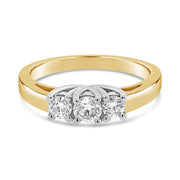 .50CT Bogart's Royal Trinity Ring: Yellow Gold