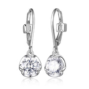 Elle Promise Sterling Silver CZ Drop Earrings