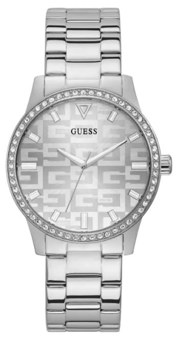 Guess Silver-Tone Logo Watch