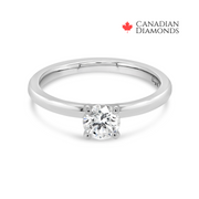 0.50CT Diamond Round Solitaire Engagement Ring