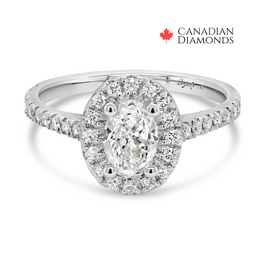 1.15CT T.D.W Oval Engagement Ring