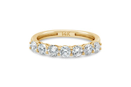 1.00CT 7 Stone Ring- Yellow Gold
