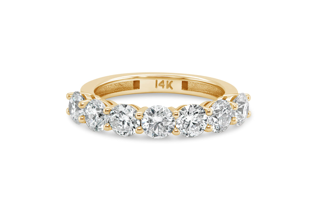 2.00CT 7 Stone Ring- Yellow Gold